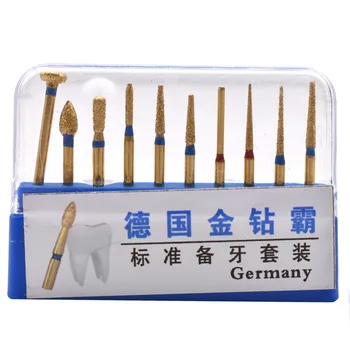 

Dental Burs Titanium Plating Preparing Teeth Drills for Inlay/Onlay Preparation Suit Kit Dentist Tools Dentistry Lab Equipment