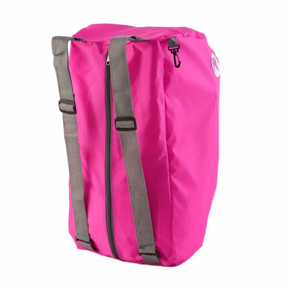 Мужская и женская уличная сумка через плечо, складной Одноцветный спортивный рюкзак на молнии, складная сумка для путешествий, рюкзак для покупок и путешествий