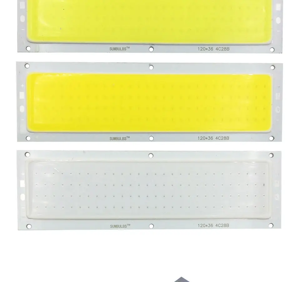 10W LED COB Strip Light Bulb Lamp 1000LM DC 12V White Blue 120x36mm LED Chip car Light Source for DIY (2)