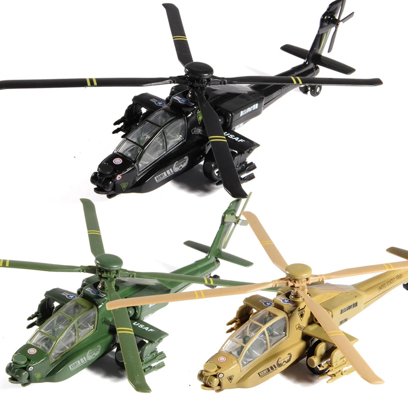 Alloy aircraft model Longbow apachean helicopter model toy aircraft