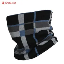 Плед теплый шарф Осень Зима Спорт на открытом воздухе Мужчины Двухэтажные Полярное руно Ветрозащитный лыжный шарф Loop Мужской Теплая Шея