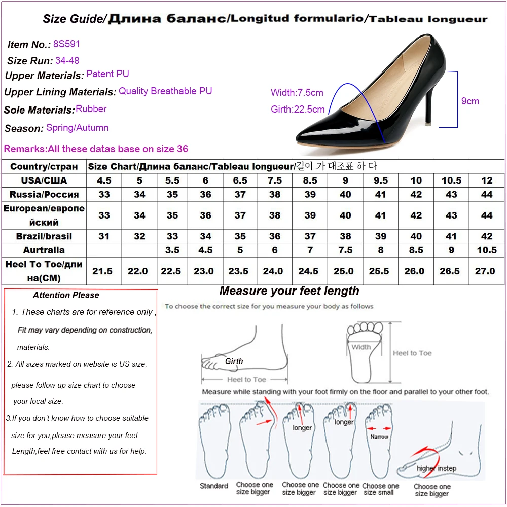 women shoes size New