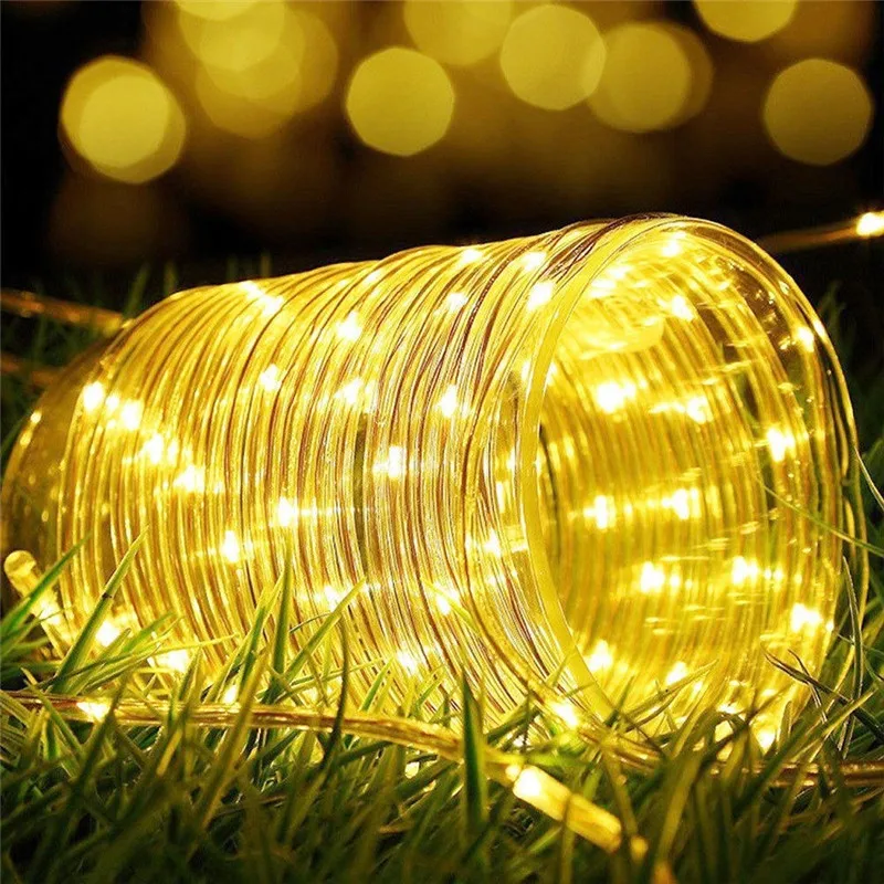 50/100 светодиодный фонарь на солнечной батарее, гирлянда, лампа для сада, двора, Рождества, дома, вечерние, для улицы, декоративное освещение