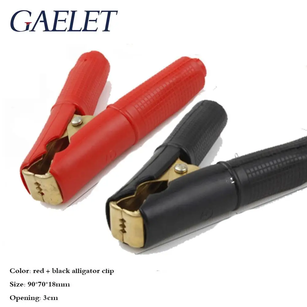 

Hot Car Alligator Clips Battery Clamps Crocodile Clip 100A Red+Black All-inclusive high quality alligator clip battery clip ZK35