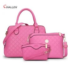 2016 Fashion Plaid Composite Bag Women Handbag Famous Brand Soft Zipper Shoulder Crossbody Bag High Quality Pu Black Clutch m713