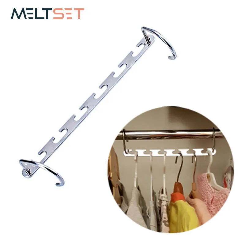 

Stainless Steel Hanger Rack Closet Wardrobe Hanger Storage Rack Organizer For Clothes Coat Cloth Trouser Organization