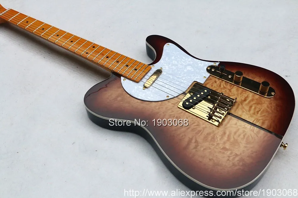 Новое поступление Custom Shop TL электрогитара Merle Haggard Signature Tuff Dog guitar-отличное качество, коричневый цвет