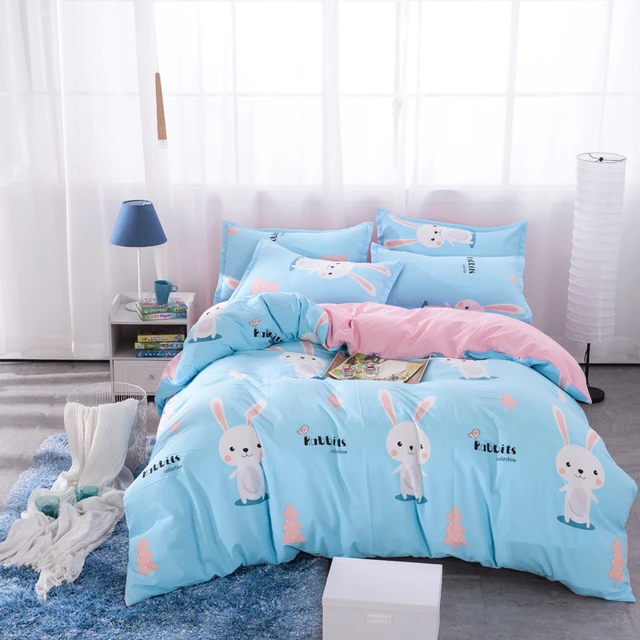 Cute bunny baby bedding set Soft Comfortable bedding set Pillowcase