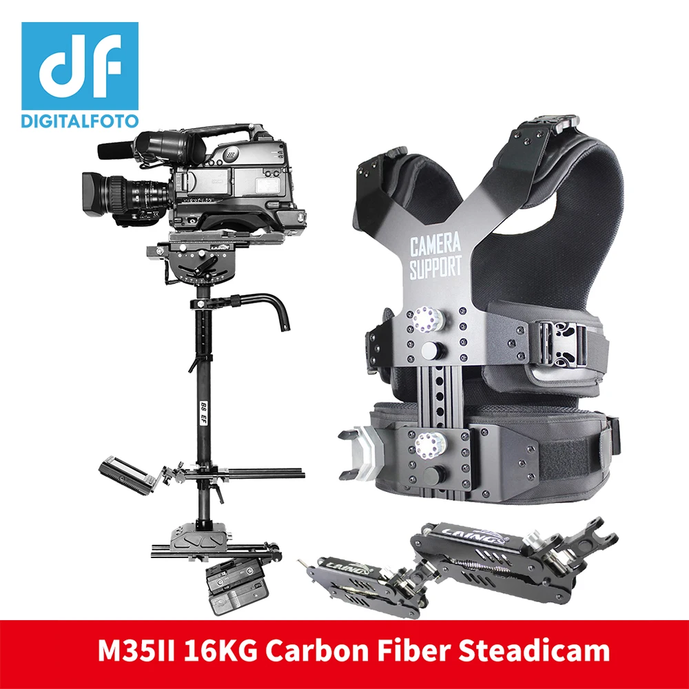 

LAING M35II Load 6-22kg professional Carbon Fiber Video Steadicam stabilizer Steadycam photography Vest Dual Support Arm