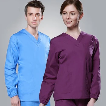

Summer Women and Men Medical Wear Doctor Sets Scrub Set Nurse Uniforms Hospital Clothing Lab Workwear Top and Pant Scrub Suits