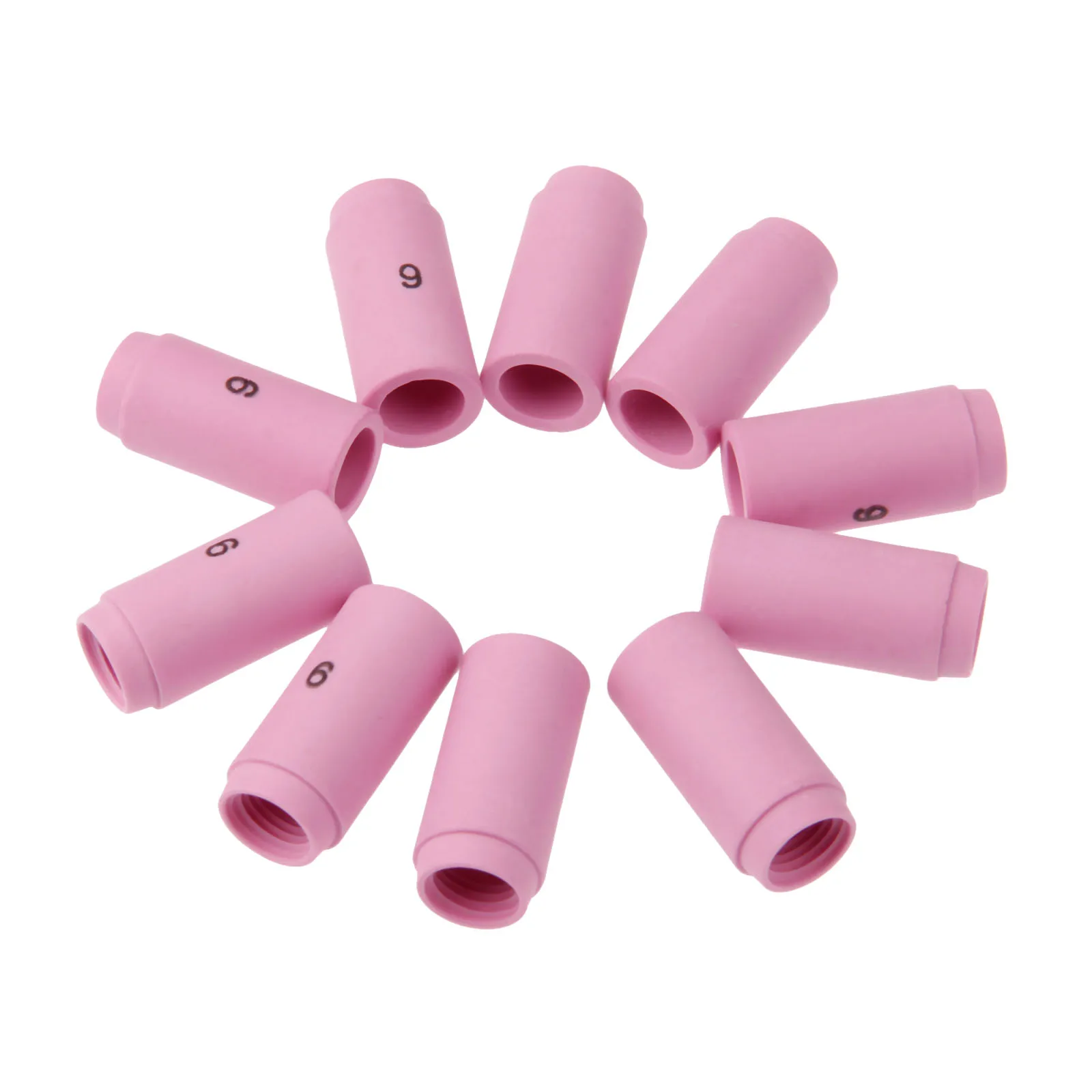 DRELD 10PCS TIG Alumina Nozzle Gas Lens Ceramic Shield Cups 13N10 6# Fit Welding Torch Accessories SR PTA DB WP 9 20 25 Series DRELD 10PCS TIG Alumina Nozzle Gas Lens Ceramic Shield Cups 13N10 6# Fit Welding Torch Accessories SR PTA DB WP 9 20 25 Series