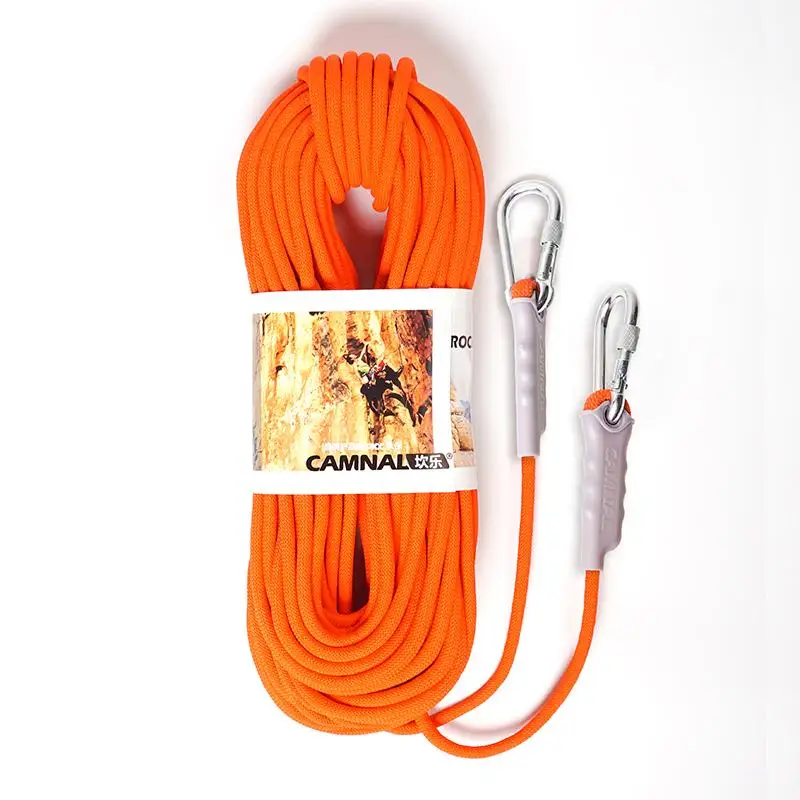 Accessory Climbing rope Cord Sling Hiking 800kg Safety Rescue Static Auxiliary Polypropylene With 2 carabiners