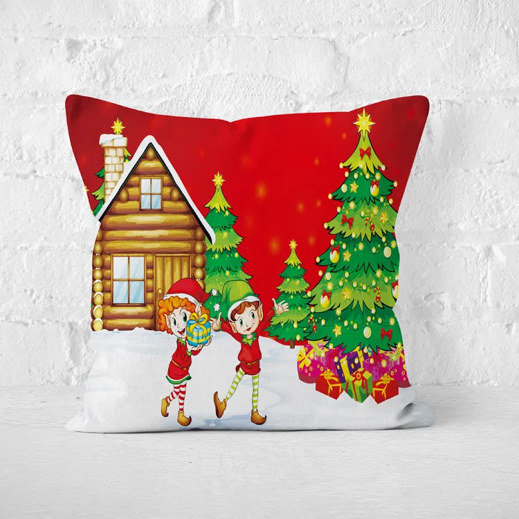 Christmas Decoration for Home Christmas Pillow Case New Year Decoration Santa Claus Plus Pillow Cover - Цвет: 3