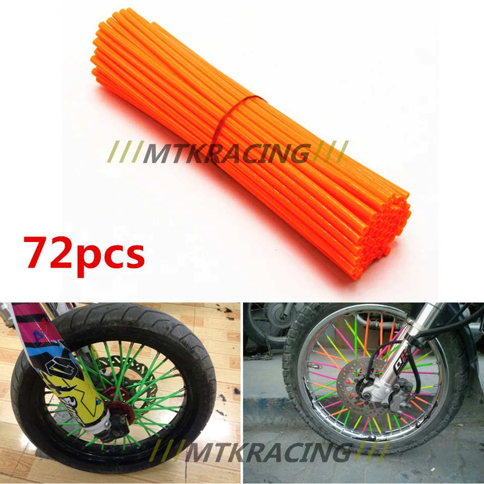 

Universal Motocross SPOKE SKINS Wheel RIM SPOKE COVERS For KAWASAKI 500 KX 450 For KTM SX SXF EXC XC EXC-F EXCF Dirt Bike MX Mot