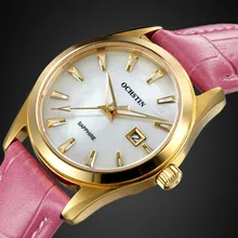 2016 Hot Sale Real Ochstiin Women Watches Woman Quartz Dress Ladies Bracelet Fashion Watch Delicate Leather