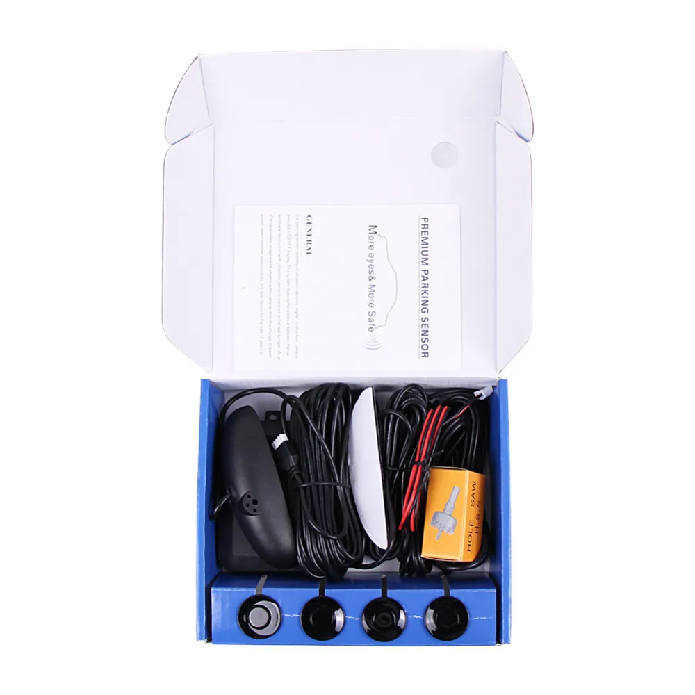 1 Set Sensor Kit Car Auto LED Display 4 Sensors For All Cars Reverse Assistance Backup Radar Monitor Parking System 7 Colors