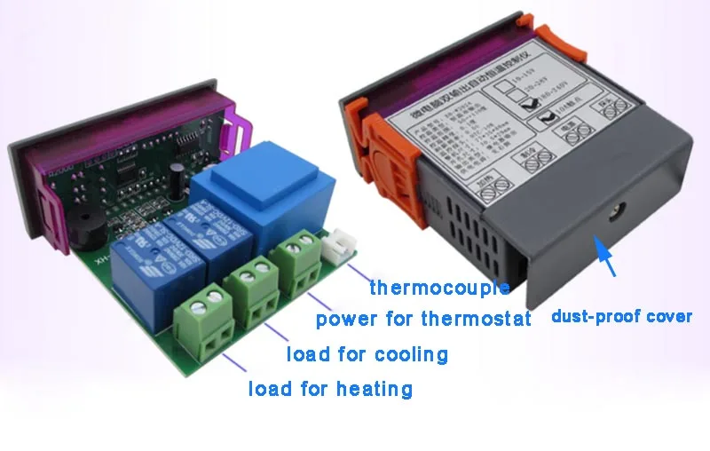 Нагрев + охлаждение 2 способа выходного термостата для сохранения постоянной температуры с высокой температурой и функцией сигнализации
