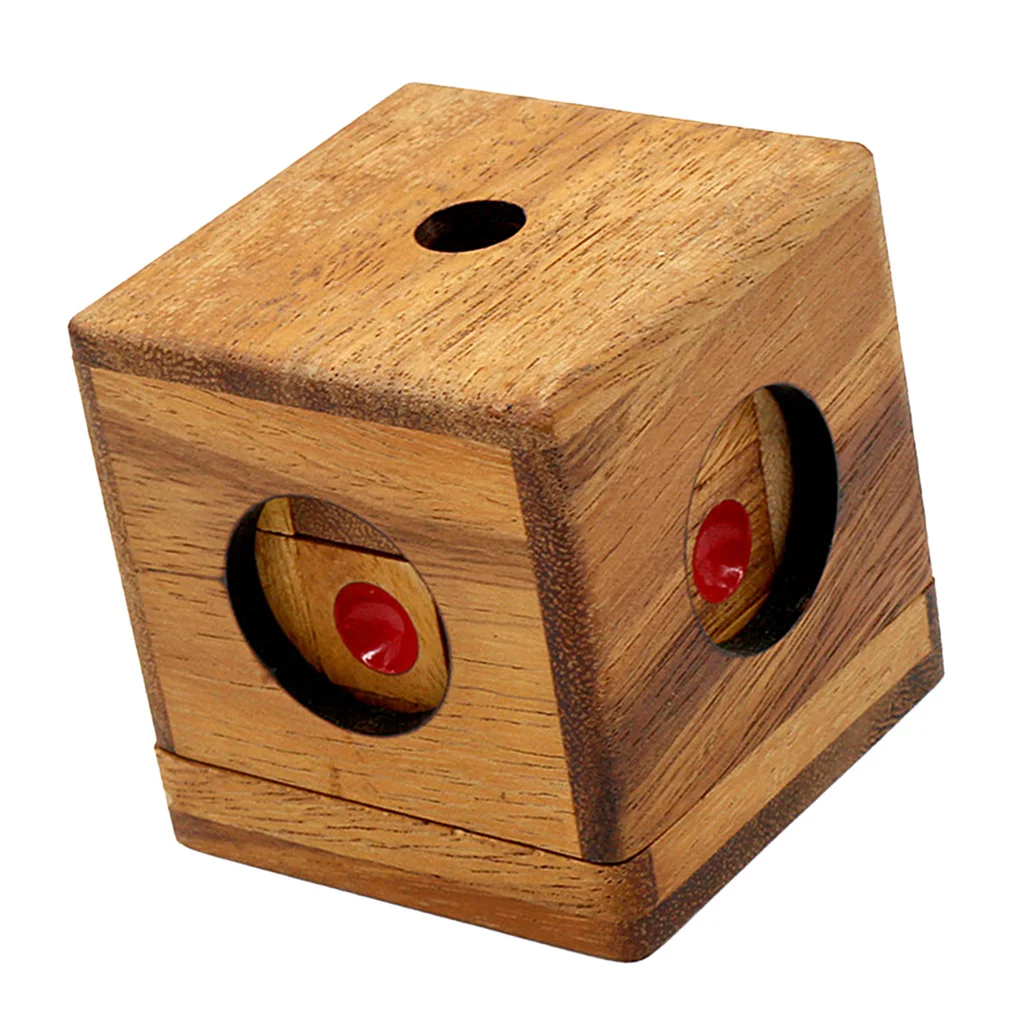 Kids Classic Interlocking Brain Teasers Wood 3D Domino Dice Puzzles Game Toy Birthday Gift for Adults Children
