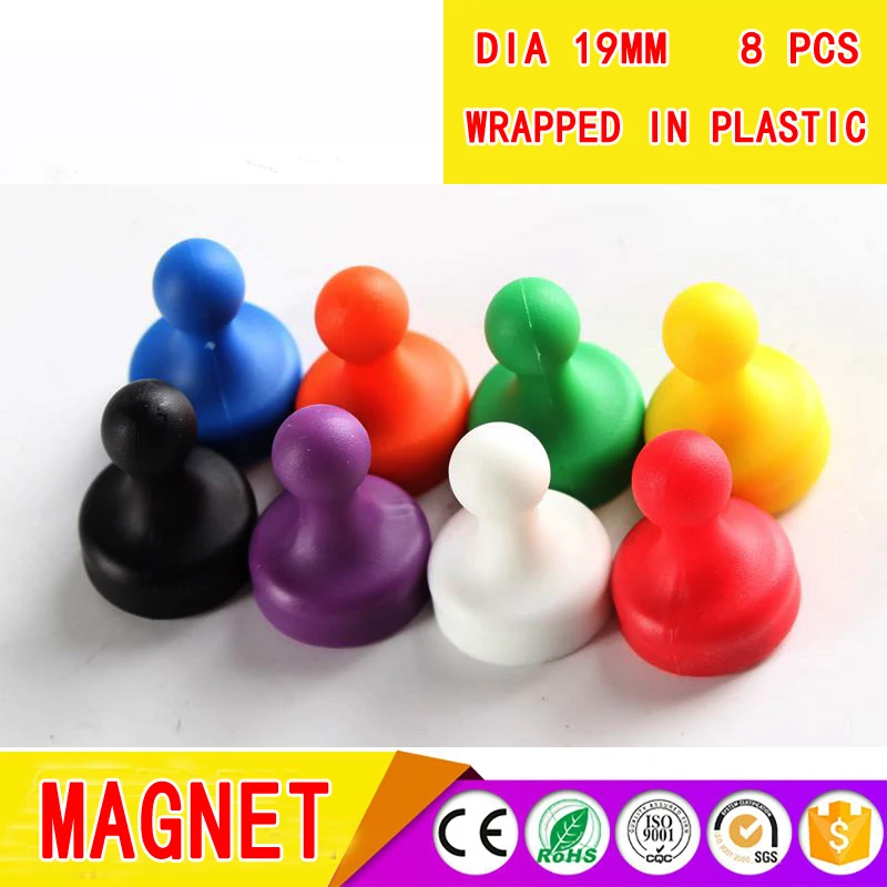

NdFeB strong magnet,Permanent neodymium magnet coated with a durable layer of plastic,Fridge color magnet,Office magnet 8pc/lot