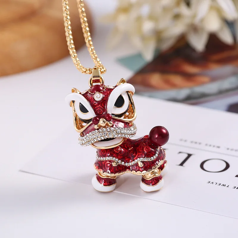 Китайский лев Этническая свитер ожерелье|choker necklace|necklace chokersnecklace arrow |
