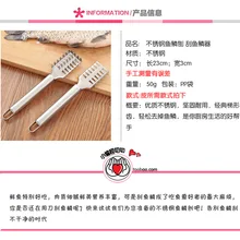 Качественные чаши весов из нержавеющей стали строгающее устройство скребок для очистки чешуи весы быстро на Кухонные весы щетка инструмент мочалка