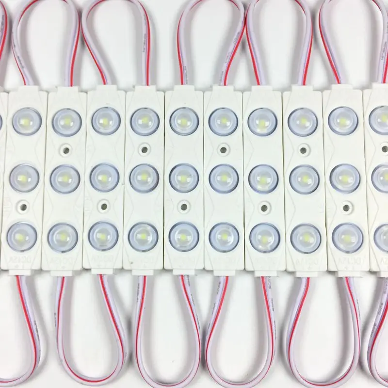 Чистый белый DC12V SMD 2835 модуль литья под давлением высокая мощность 3 светодиода 1 8