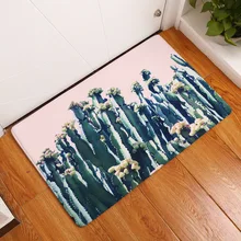 CAMMITEVER нескользящий маленький дверной коврик растения Площадь Ковер столовая домашняя спальня коврик, напольный ковер кактус зеленые тропические растения