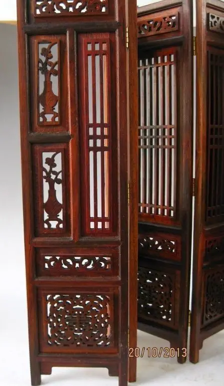 Hand-carved-Chinese-Boxwood-Sculpture-Folding-Screen (2)