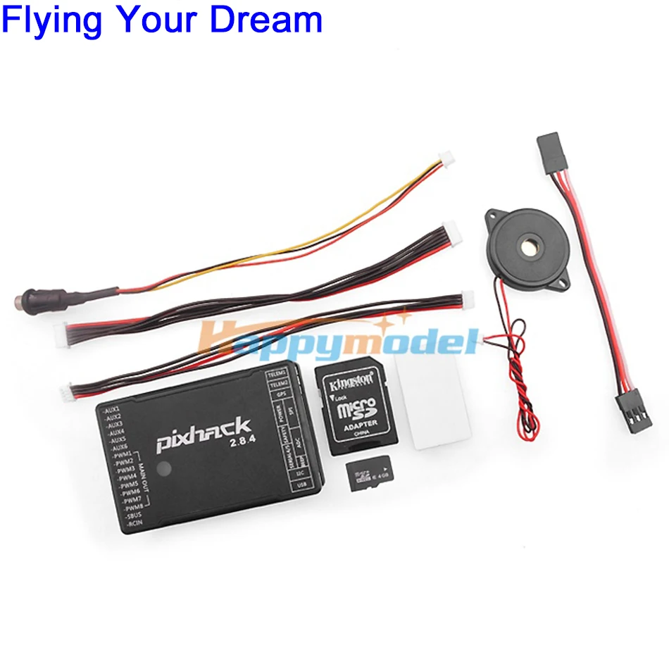 

Pixhack 2.8.4 Flight Controller 32-bit Based on Pixhawk Autopilot UAV Drone Multicopter Support 8-axis Copters With APM Ports