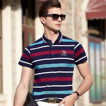 Новинка, высокое качество, топы и футболки, мужские рубашки поло, деловые мужские бренды рубашек-поло, 3D вышивка, в полоску, мужские рубашки поло, s poloshirt 8080