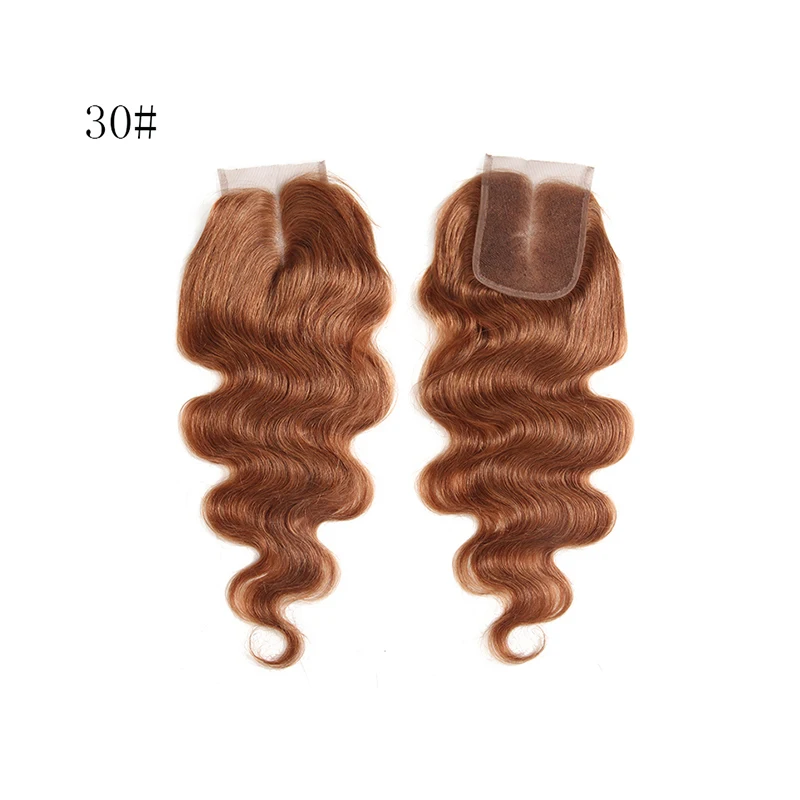 Али Фуми queen hair средняя часть закрытие бразильский объемная волна 33 # волос