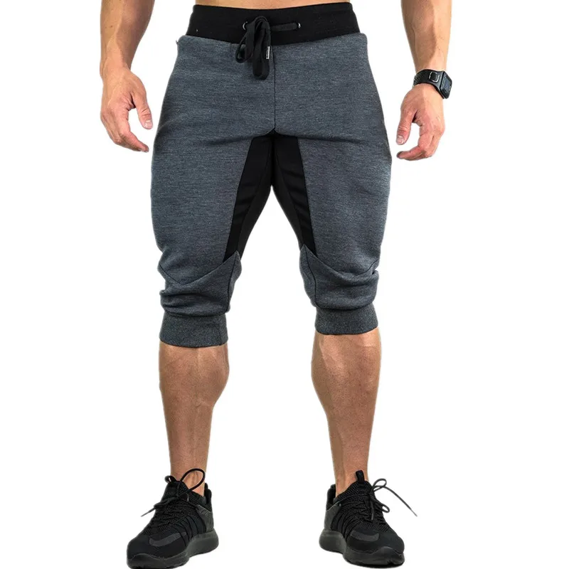 Летние мужские шорты до колена, одноцветные шорты для бега, спортивные штаны для фитнеса, мужские шорты-бермуды, мужские Брендовые повседневные штаны