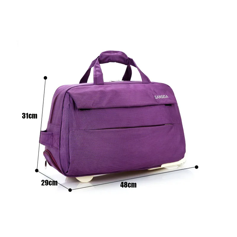 BXJZHTLRZK Мода багажа плотные водонепроницаемые прокатки чемодан стиль тележки для женщин и мужчин Дорожная сумка чемодан с колесами