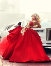 Kleider Für besondere Anlässe 2016 Vestido Longo Sereia Schatz-ballkleid Red Prinzessin Abendkleider