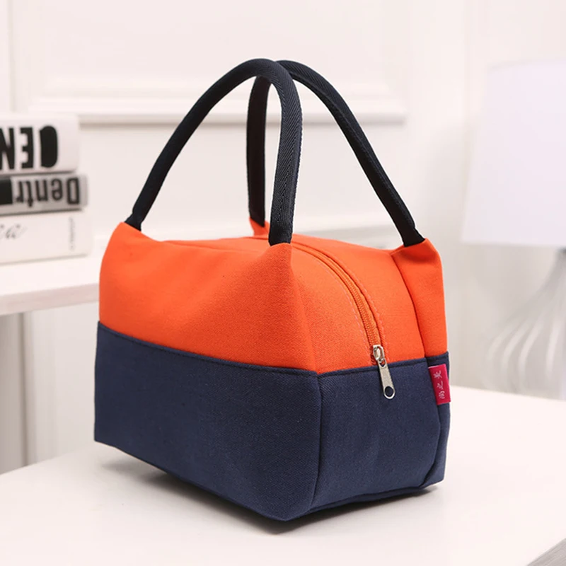 Brand Canvas Lunch Bags For Women Fashion Portable Thermal Insulated Lunch Box Bag Tote Bolsa Comida Lunch Bag For Kids School Brand Canvas Lunch Bags For Women Fashion Portable Thermal Insulated Lunch Box Bag Tote Bolsa Comida Lunch Bag For Kids School