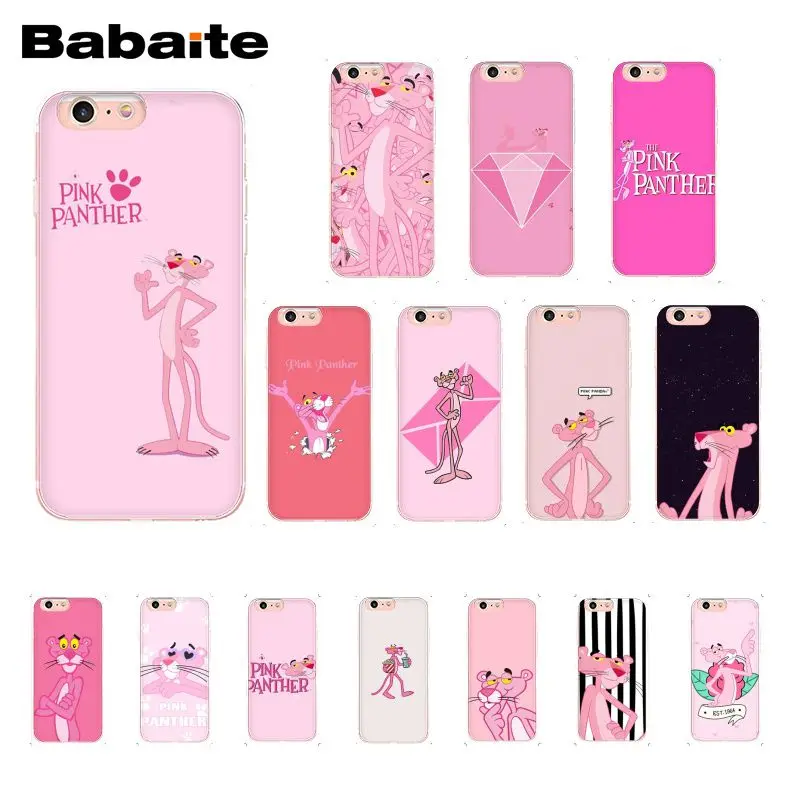 

Babaite Pink Panther Phone Case for iphone 11 Pro 11Pro Max 8 7 6 6S Plus 5 5S SE XR X XS MAX