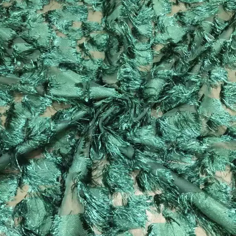 

New silver check jacquard cut wool chiffon dress fashion fabrics spring and summer polyester chiffon fabrics