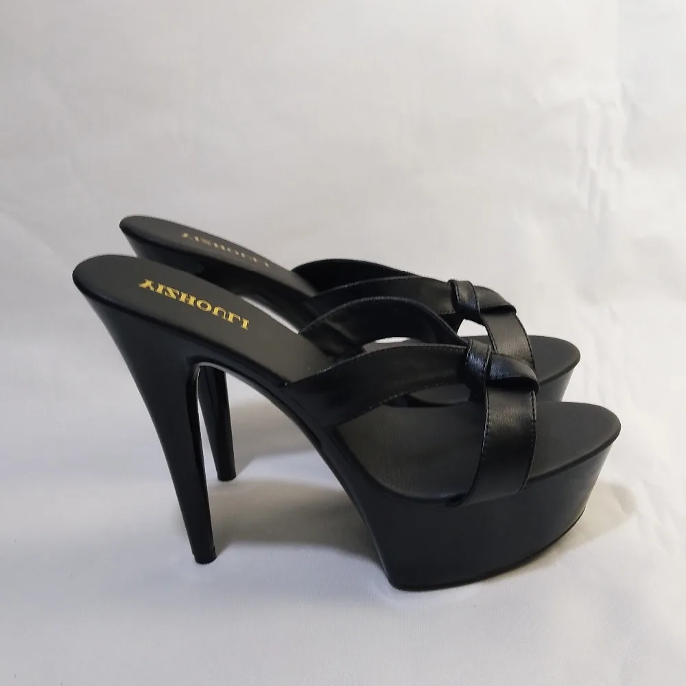 Professional Customize 15cm Ultra High Heels Rome Platform Sandals 6 Inch Plolicy Women's Shoes Stripper Shoes