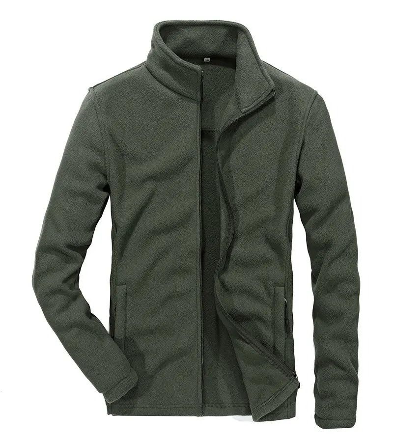 New Winter Liner Jacket Brand Military Fleece Coat & Jacket Men Stand Collar Design Asia Size Cargo Casual Coat Man Warm