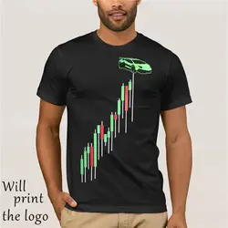 2018 летняя футболка с коротким рукавом модная футболка Bitcoin cryptocurrency blockchain lambo chart graph shirt