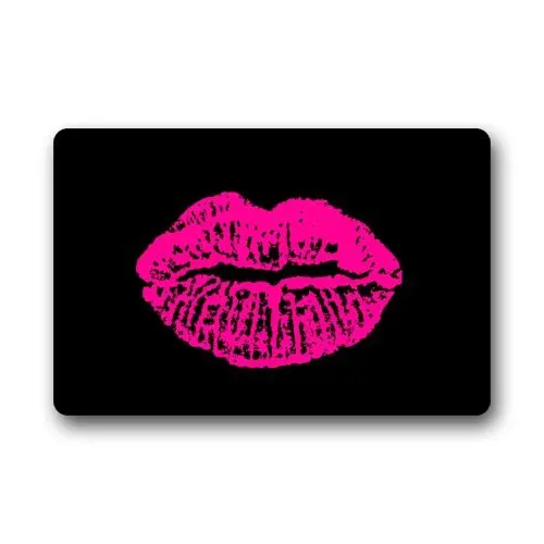 Top Fabric & Non Slip Rubber Indoor Doormat Door Mats Cool Sexy Red