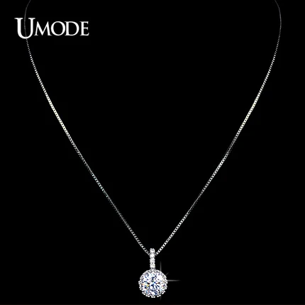 UMODE Ожерелья с синтетическими бриллиантами огранки Сердца и Стрелы, ожерелье с фианитом 8мм 2к чокер UN0060
