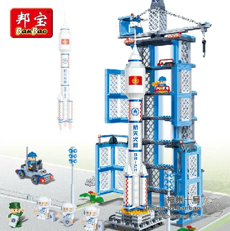 

Model building kits compatible with lego aviation rocket aircraft 3D blocks Educational model building toys hobbies for children