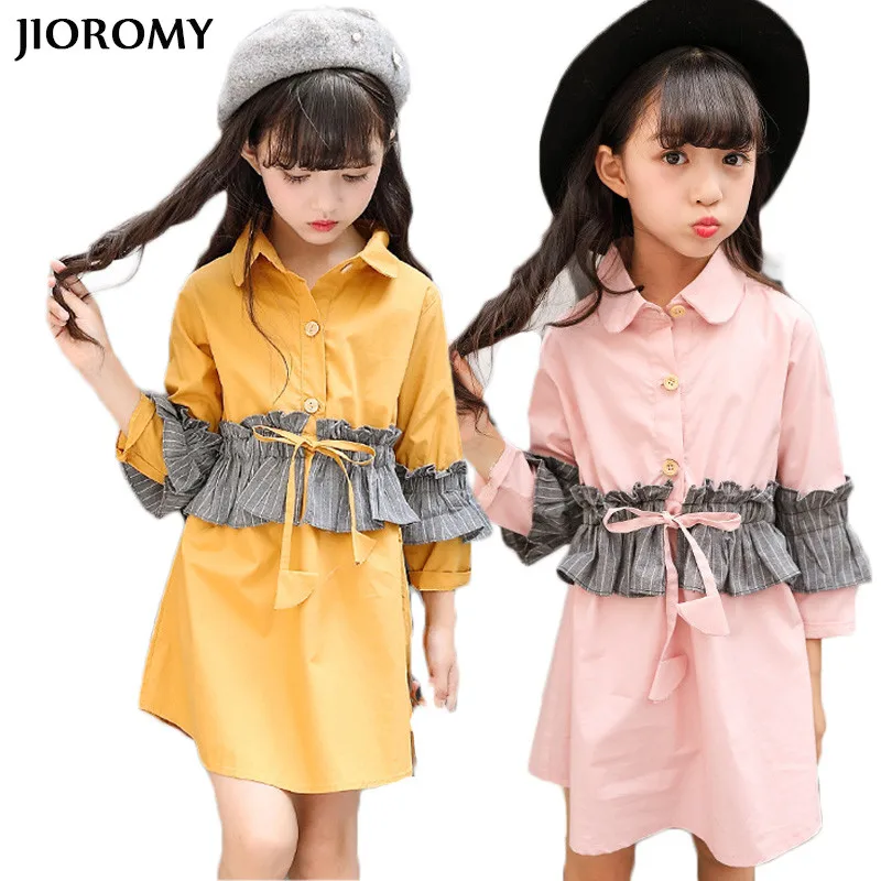 Платье для девочек JIOROMY хлопковое платье принцессы в Корейском стиле с