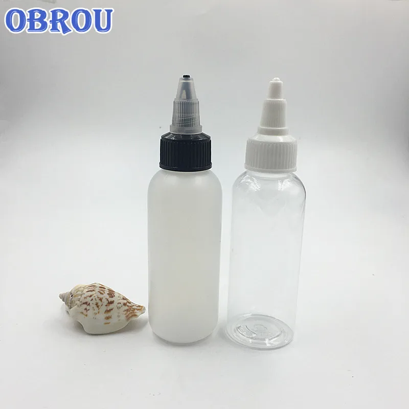 Флакон для татуажа 150 шт./лот 60 мл многоразовый флакон капельница с ручкой и