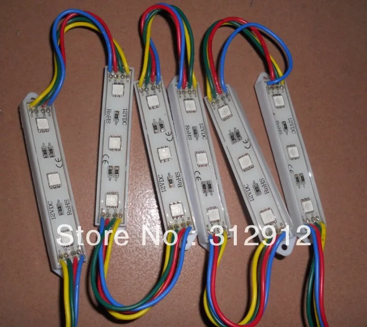 5050 SMD светодиодный модуль, DC12V вход переменного тока, 20 штук нитке