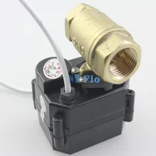 3/" DN20 DC12V латунь два пути моторизованный шаровой клапан, CR-01 Электрический шаровой клапан BSP нить