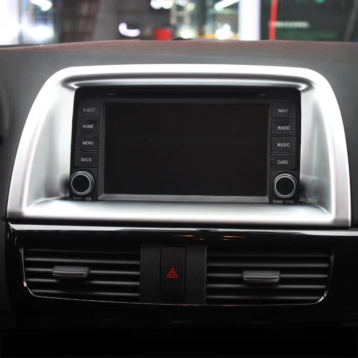 Car styling Inner Console GPS Navigation Cover Trim For Mazda CX 5 CX5 2015 2016 Car