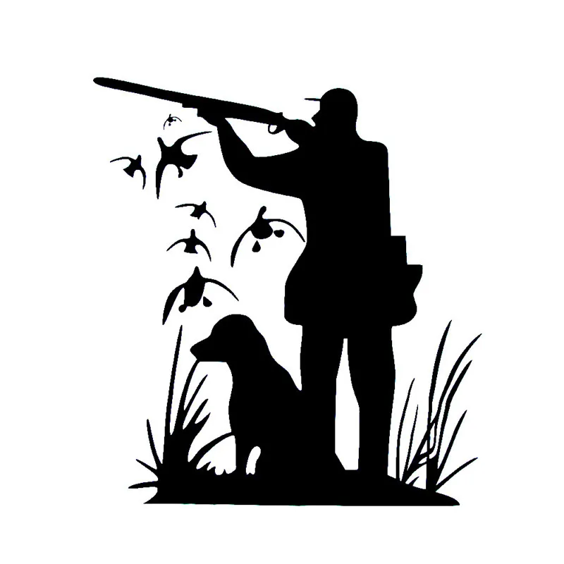 

New Removable Hunting Design Hunter and Dog Wall Sticker Dining Room Living Room Home Decor