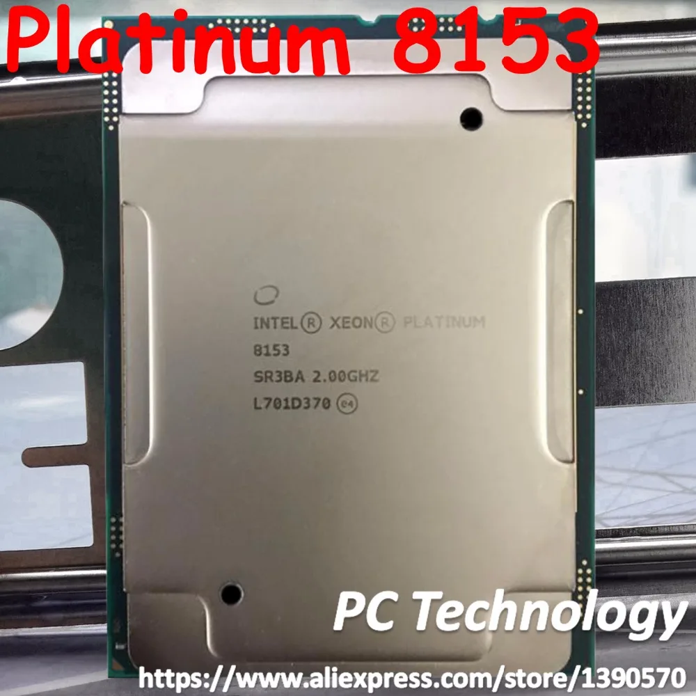 Процессор Intel Xeon Platinum 8153 SR3BA Platinum8153 22M cache 2,00 GHz 16 ядер 125W LGA3647 cpu